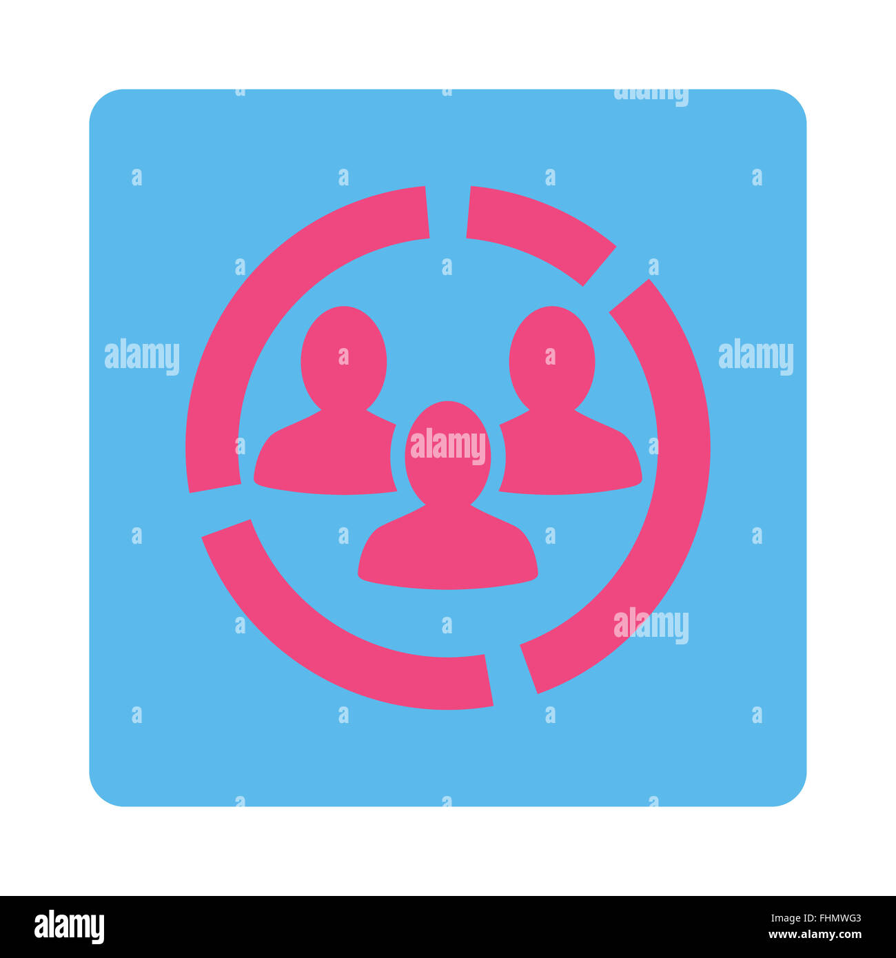 Demografie-Diagramm-Symbol Stockfoto