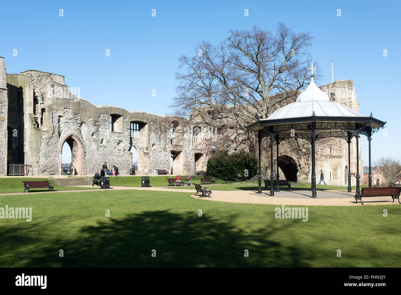 Burg von Newark-On-Trent, Nottinghamshire, UK. Stockfoto