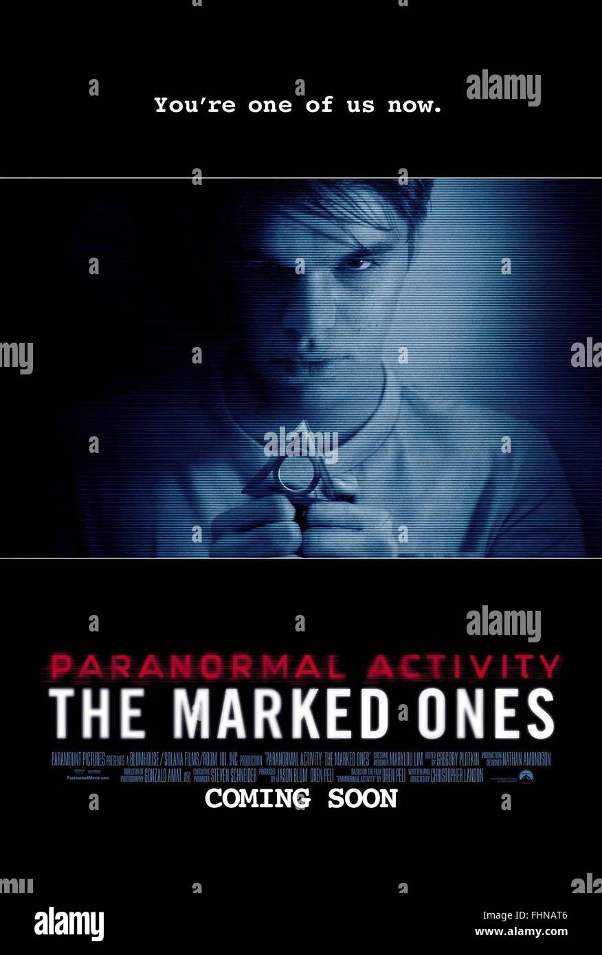 Film Poster Paranormal Activity Markierte Diejenigen 2014 Stockfotografie Alamy