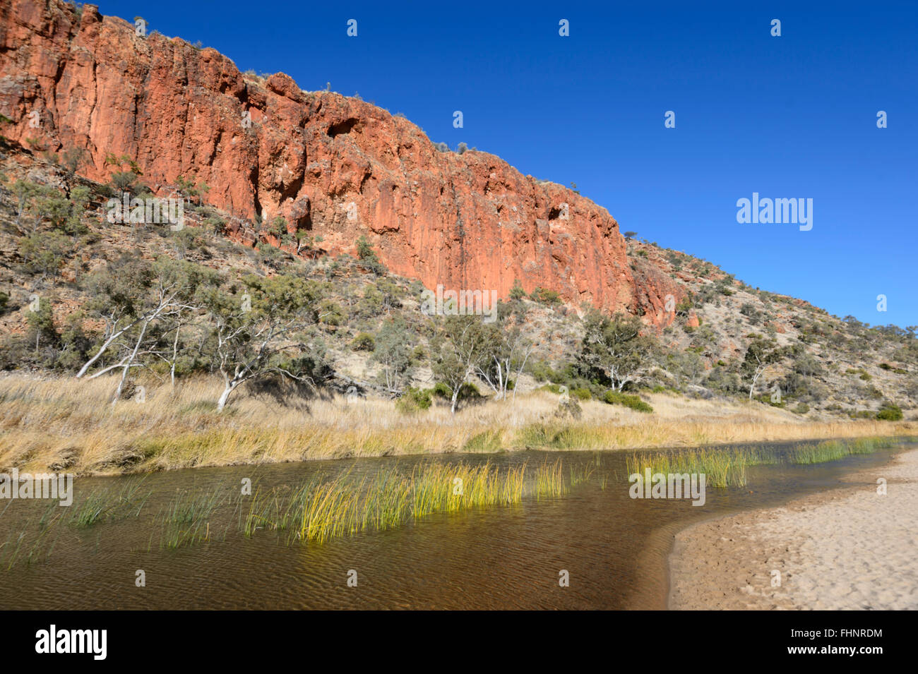 Glen Helen Gorge, West MacDonnell Ranges, Northern Territory, NT, Australien Stockfoto