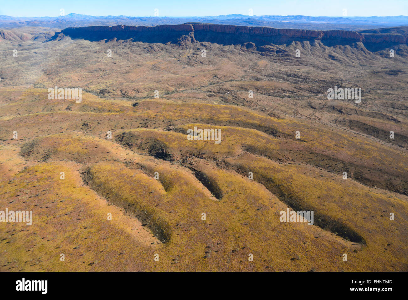 Luftbild der West MacDonnell Ranges, Northern Territory, NT, Australien Stockfoto