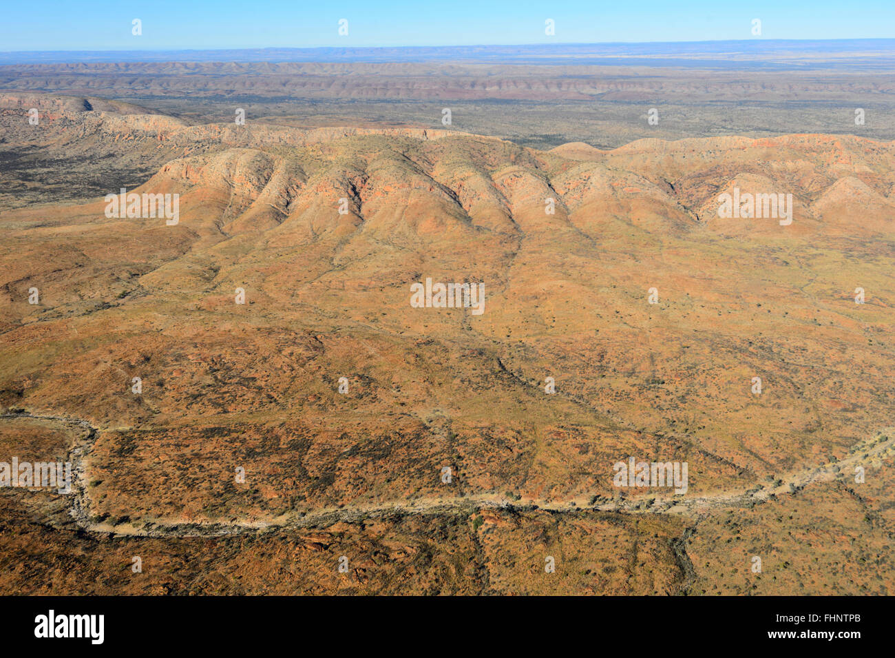 Luftbild der West MacDonnell Ranges, Northern Territory, NT, Australien Stockfoto