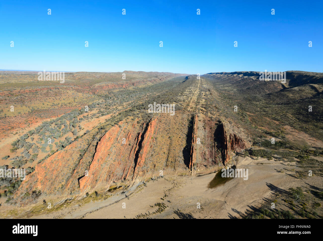 Luftbild der West MacDonnell Ranges, Northern Territory, NT, Australien Stockfoto