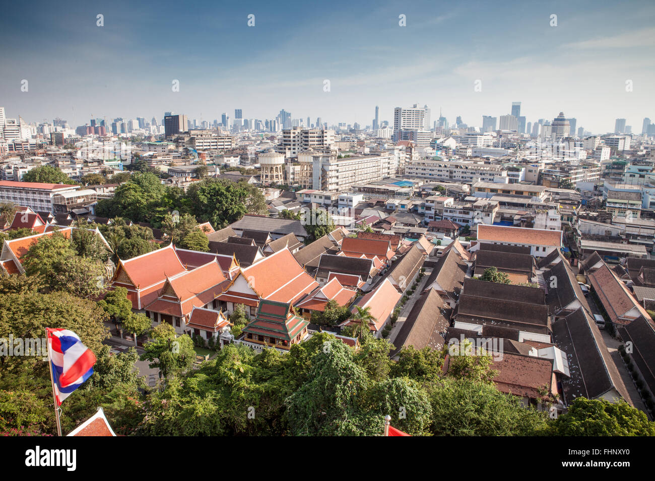 Blick auf die Stadt Bangkok Stockfoto
