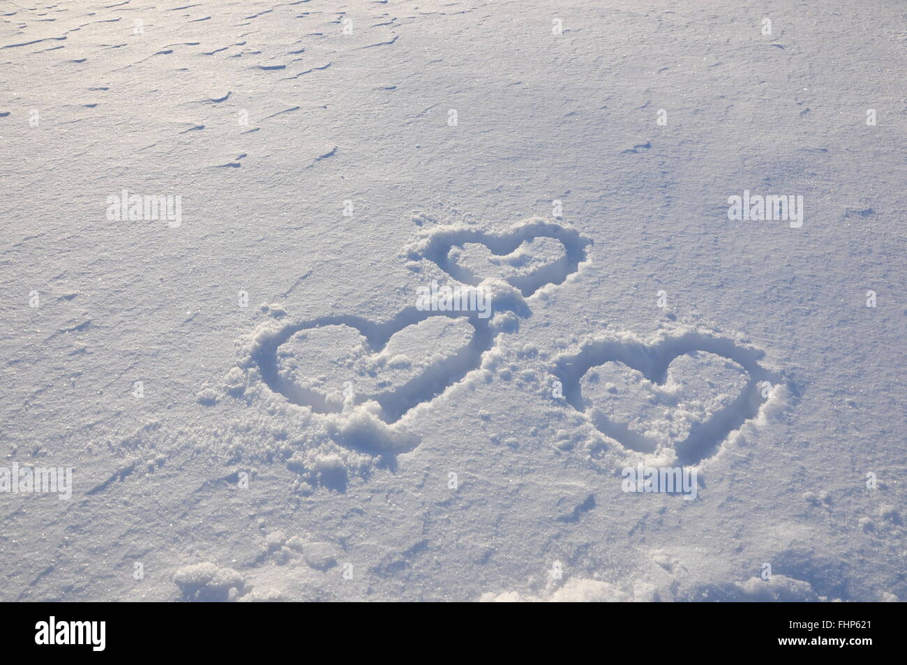 Winter Liebe. Stockfoto