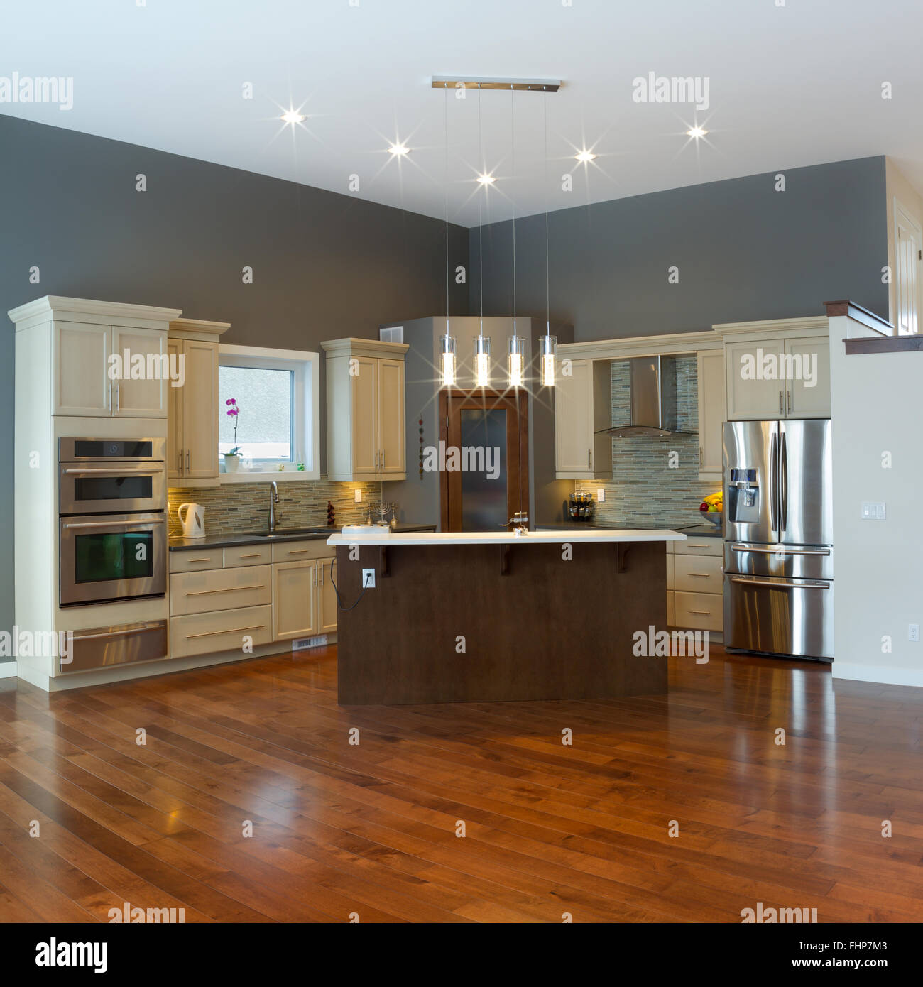 Innenausbau Küche Design Stockfoto
