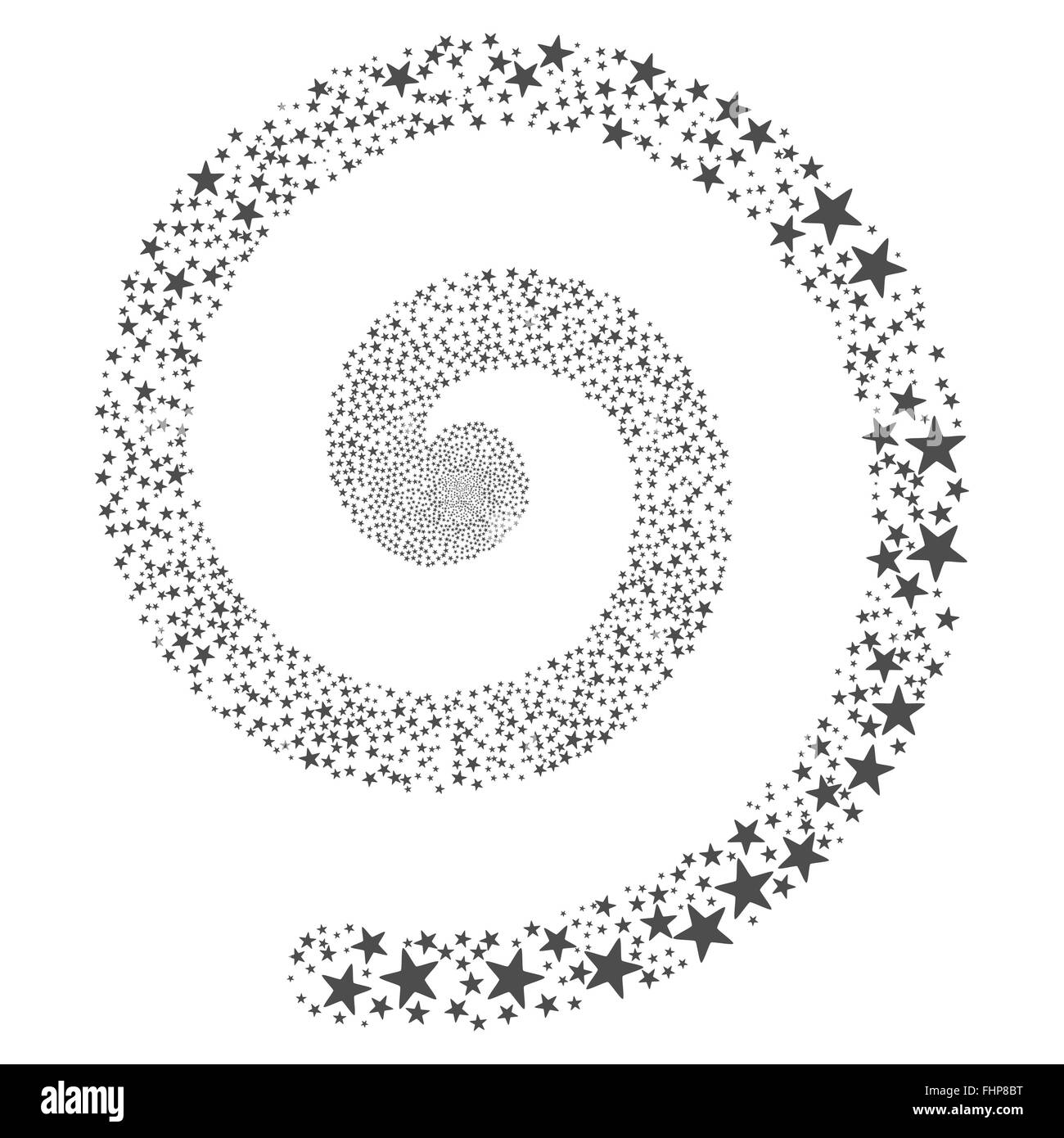 Gruß Stern Spirale Stockfoto