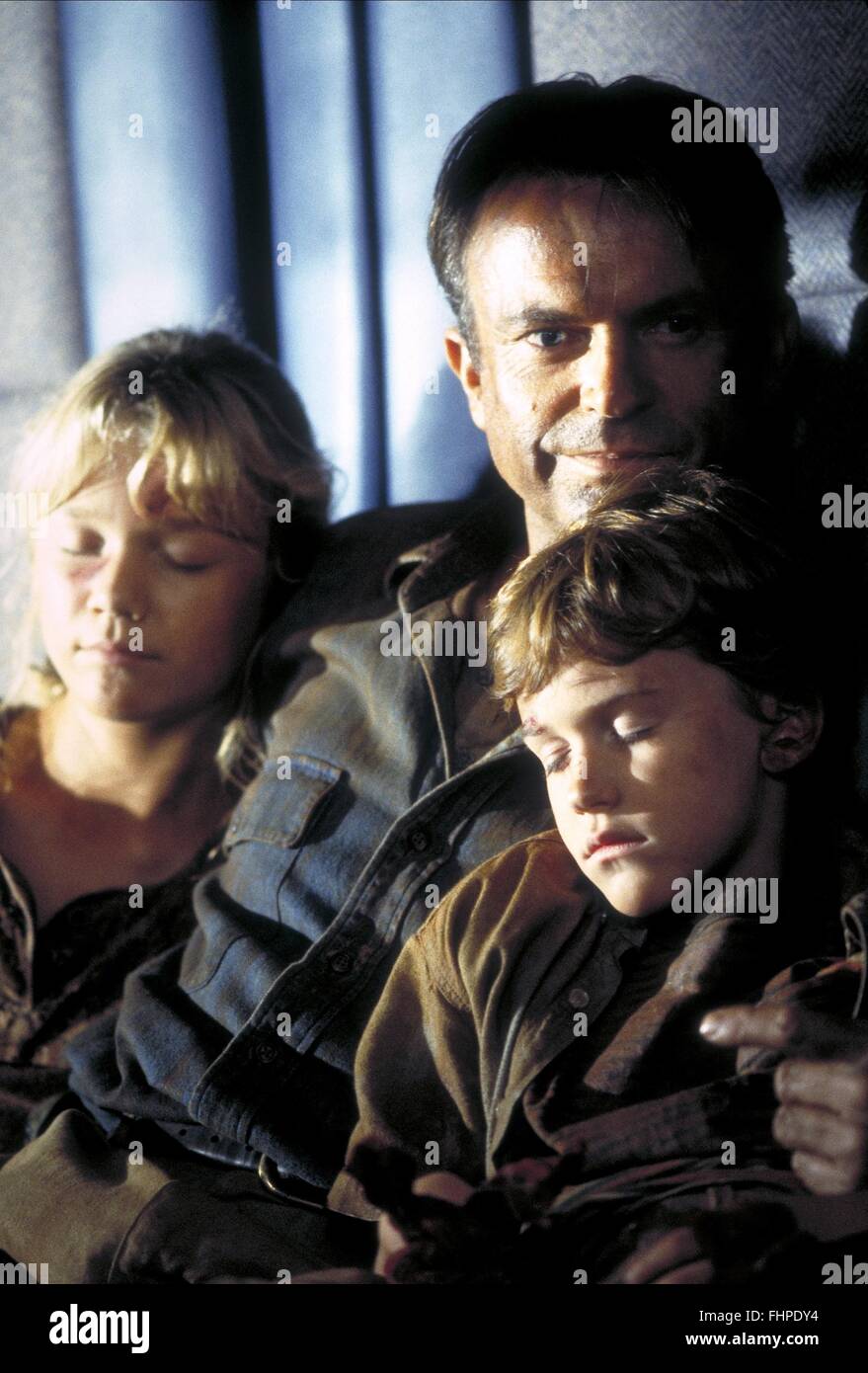 Ariana Richards Sam Neill Joseph Mazzello Jurassic Park 1993 Stockfotografie Alamy