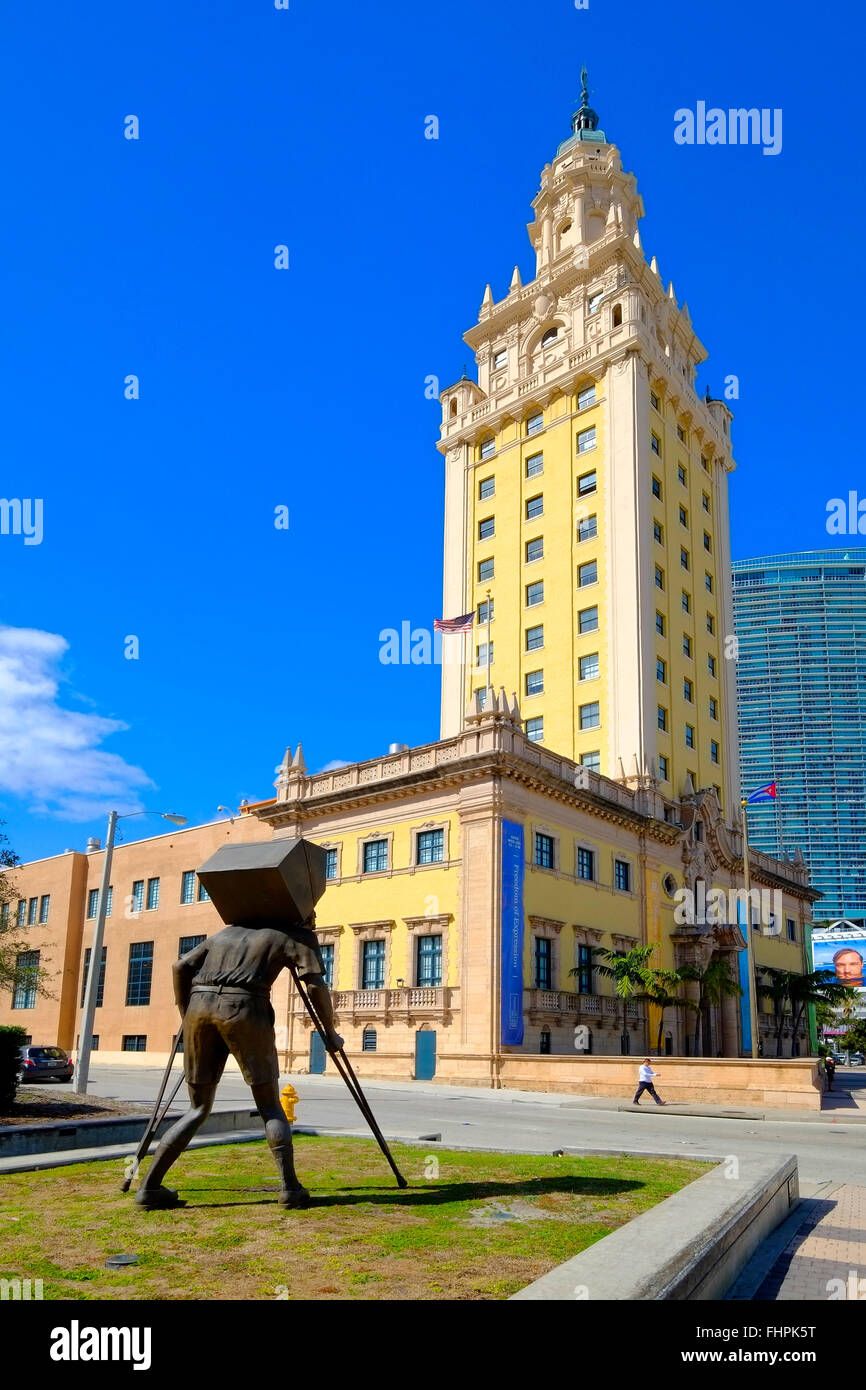 Turm des Schnees am Freedom Tower Miami Florida FL Museum für zeitgenössische Kunst Stockfoto
