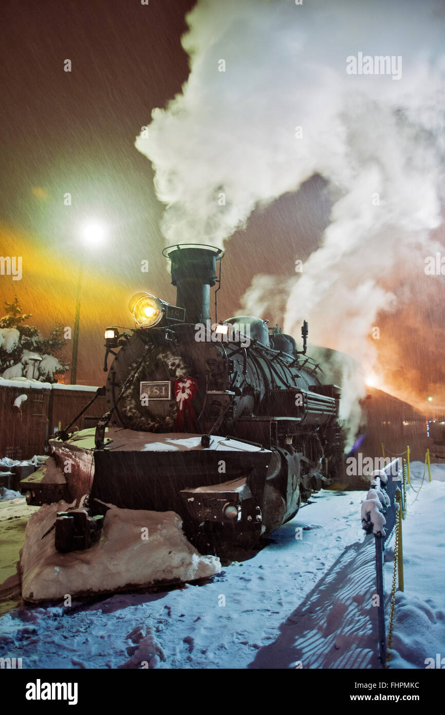 Polar Express, Durango, Colorado Stockfoto