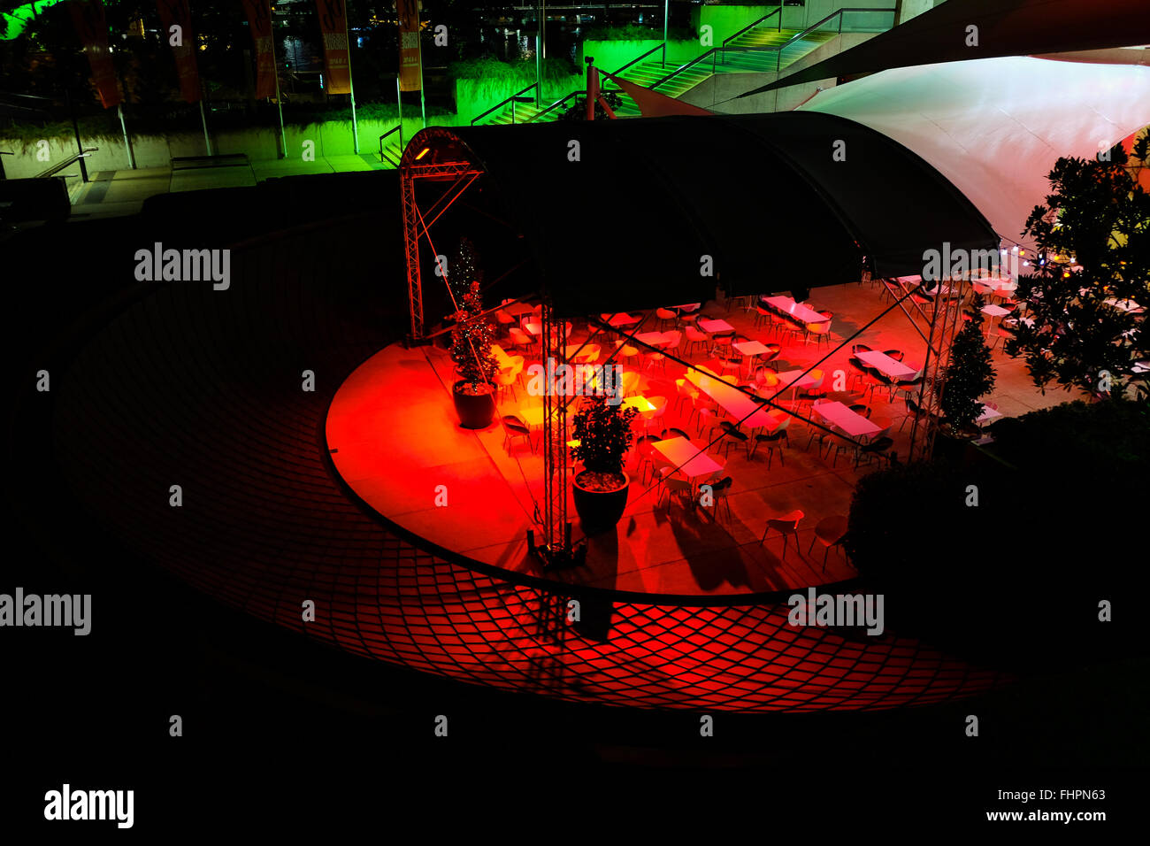 Plätze in der Nähe von Brisbane Kulturzentrum Stockfoto