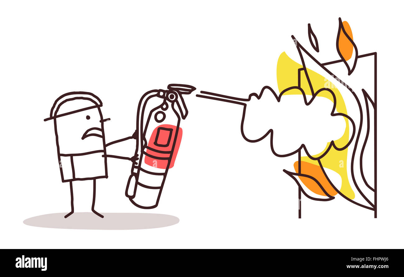 Feuerwehrmann zeichnen -Fotos und -Bildmaterial in hoher Auflösung – Alamy