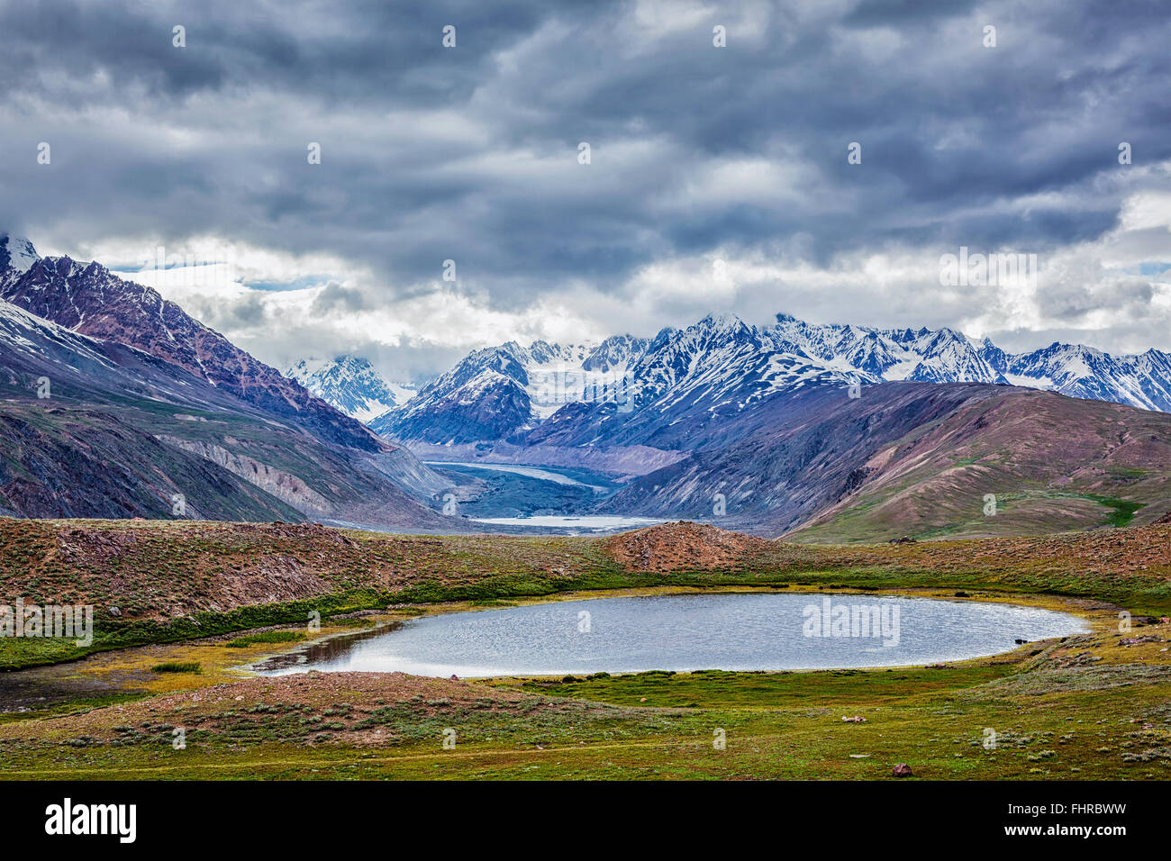 Kleiner See im Himalaya Stockfoto