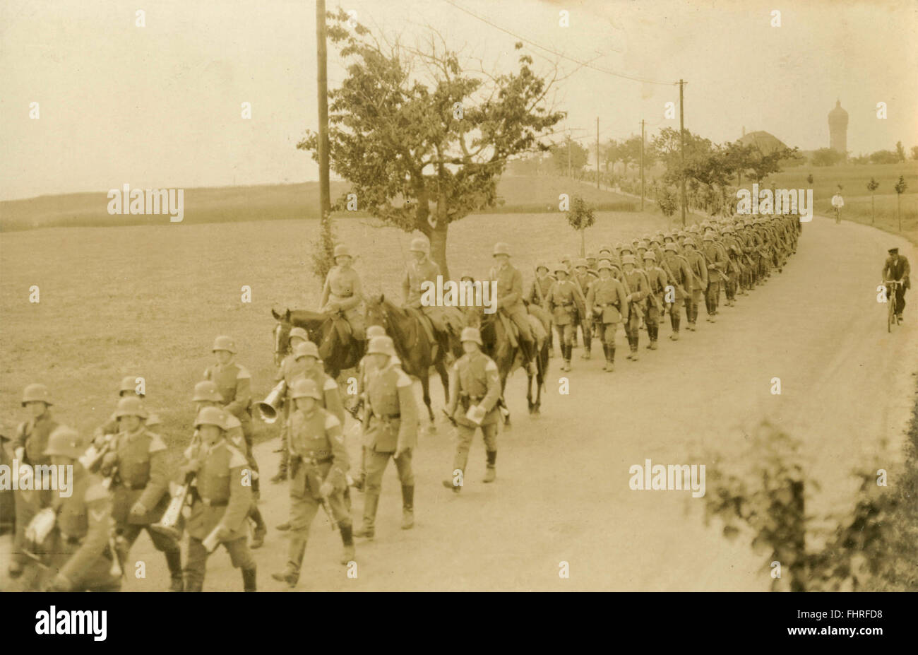 Das 3. und 4. Bataillon marschieren, Deutschland Stockfoto
