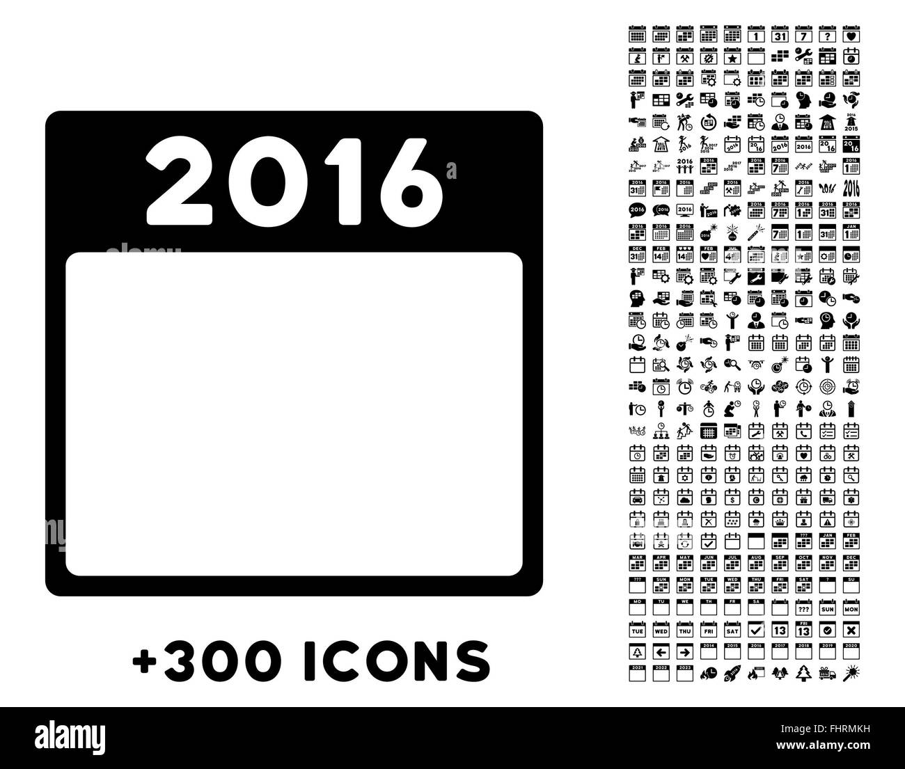 2016 Jahr Symbol Stockfoto