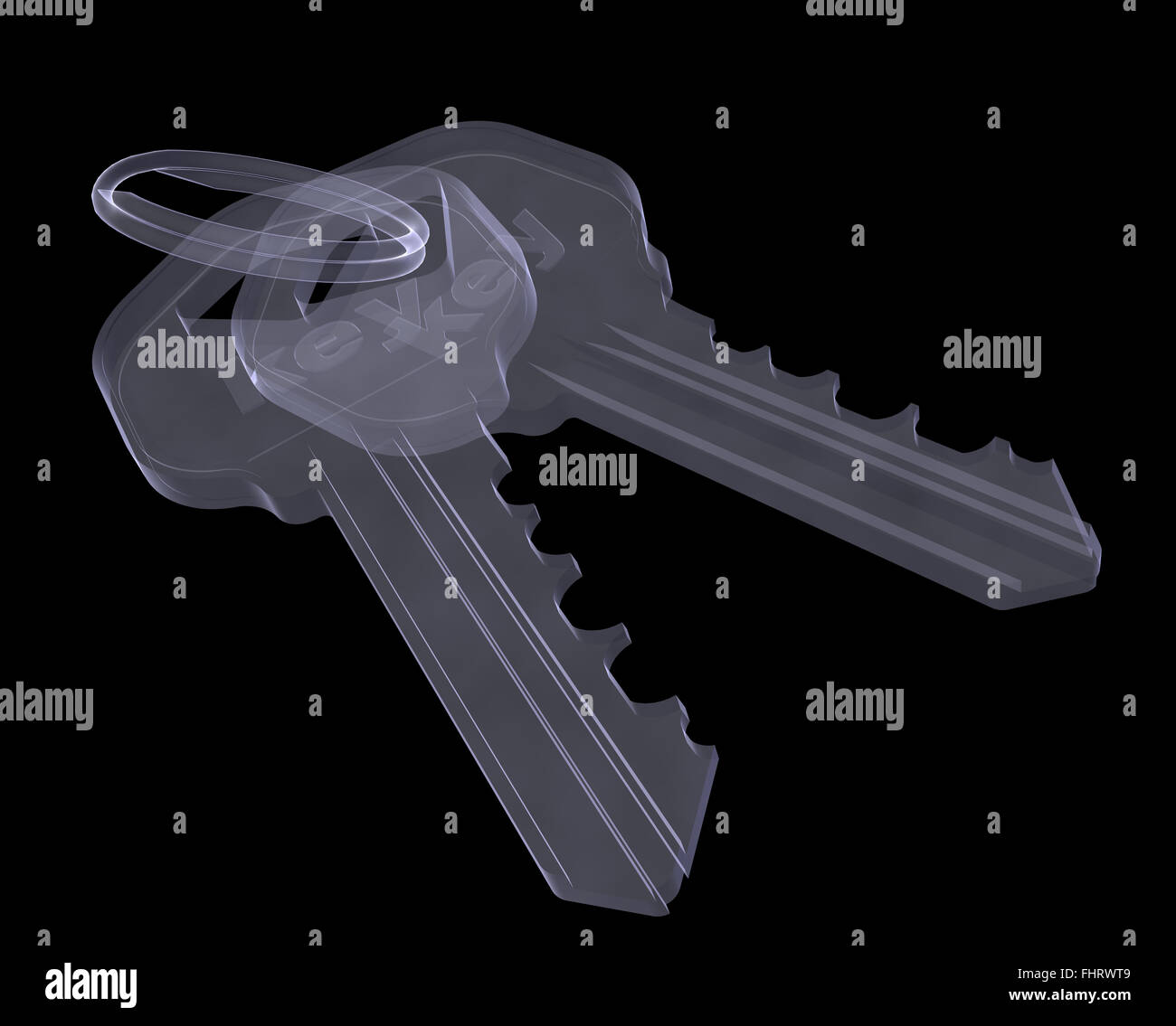 XRAY Türschlüssel Stockfoto