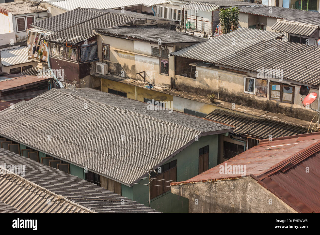 Die schöne Aussicht auf Stadt sind Dichte von Aufenthalts- und Gebäude Stockfoto