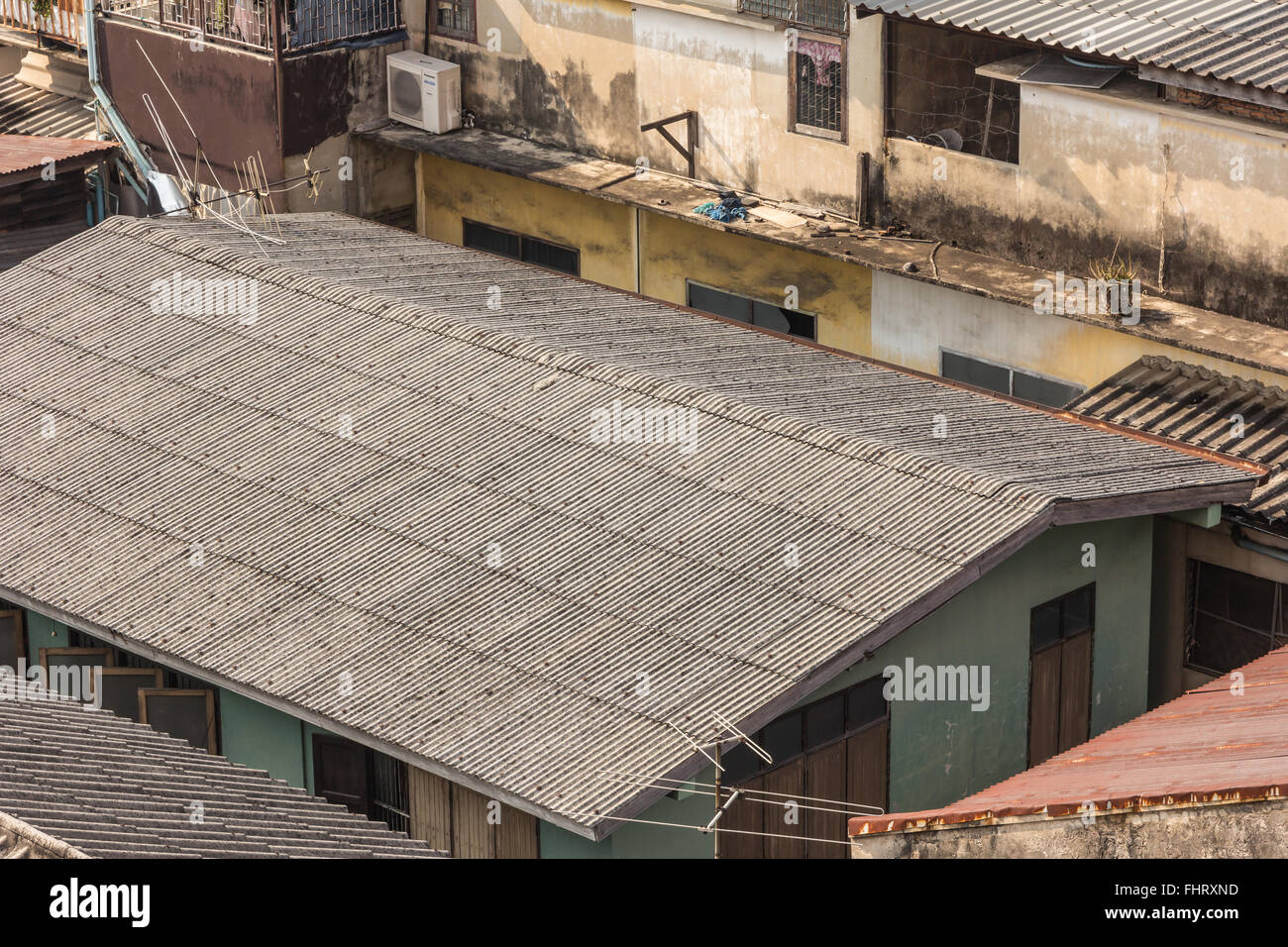 Die schöne Aussicht auf Stadt sind Dichte von Aufenthalts- und Gebäude Stockfoto