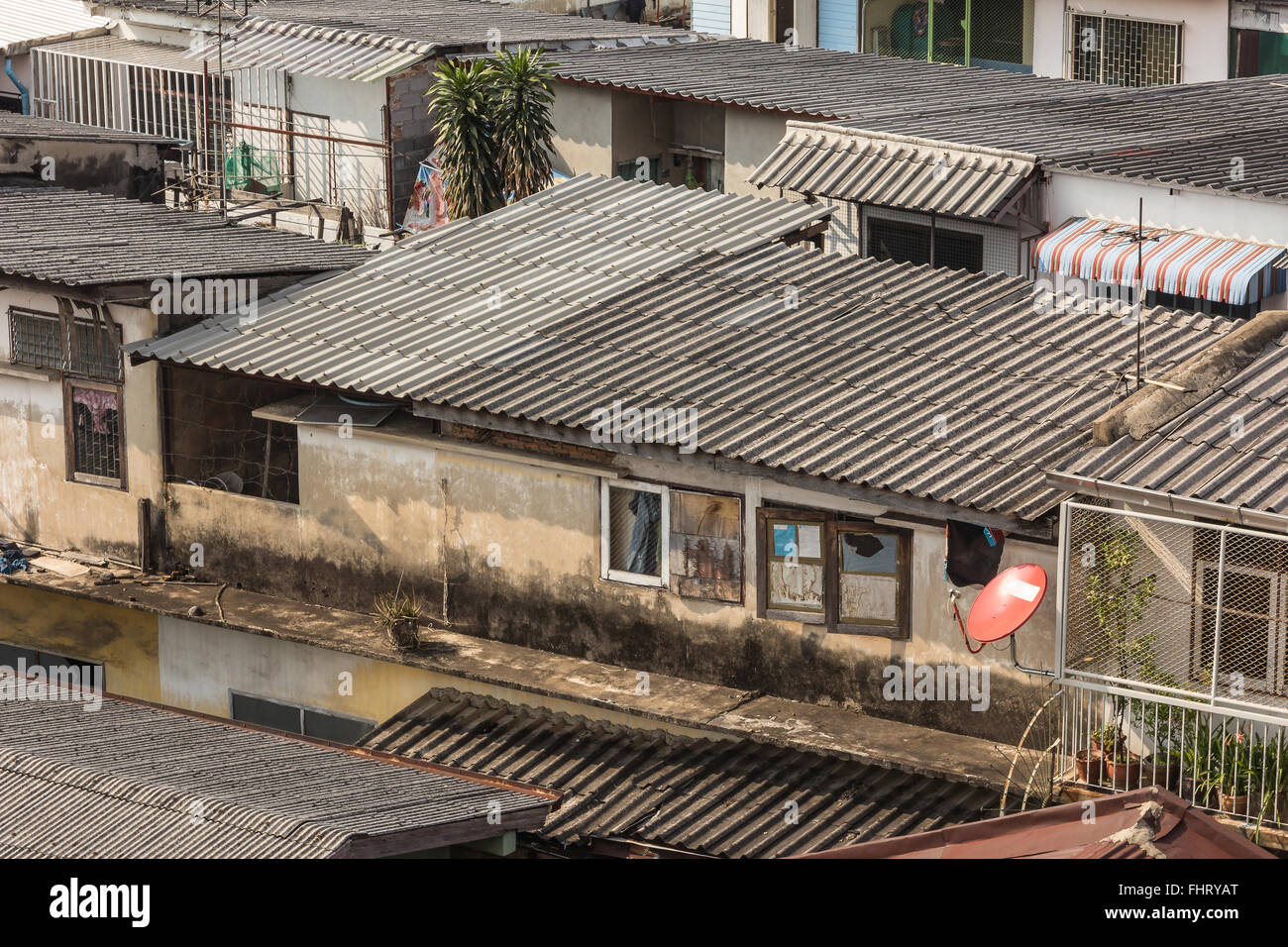 Die schöne Aussicht auf Stadt sind Dichte von Aufenthalts- und Gebäude Stockfoto