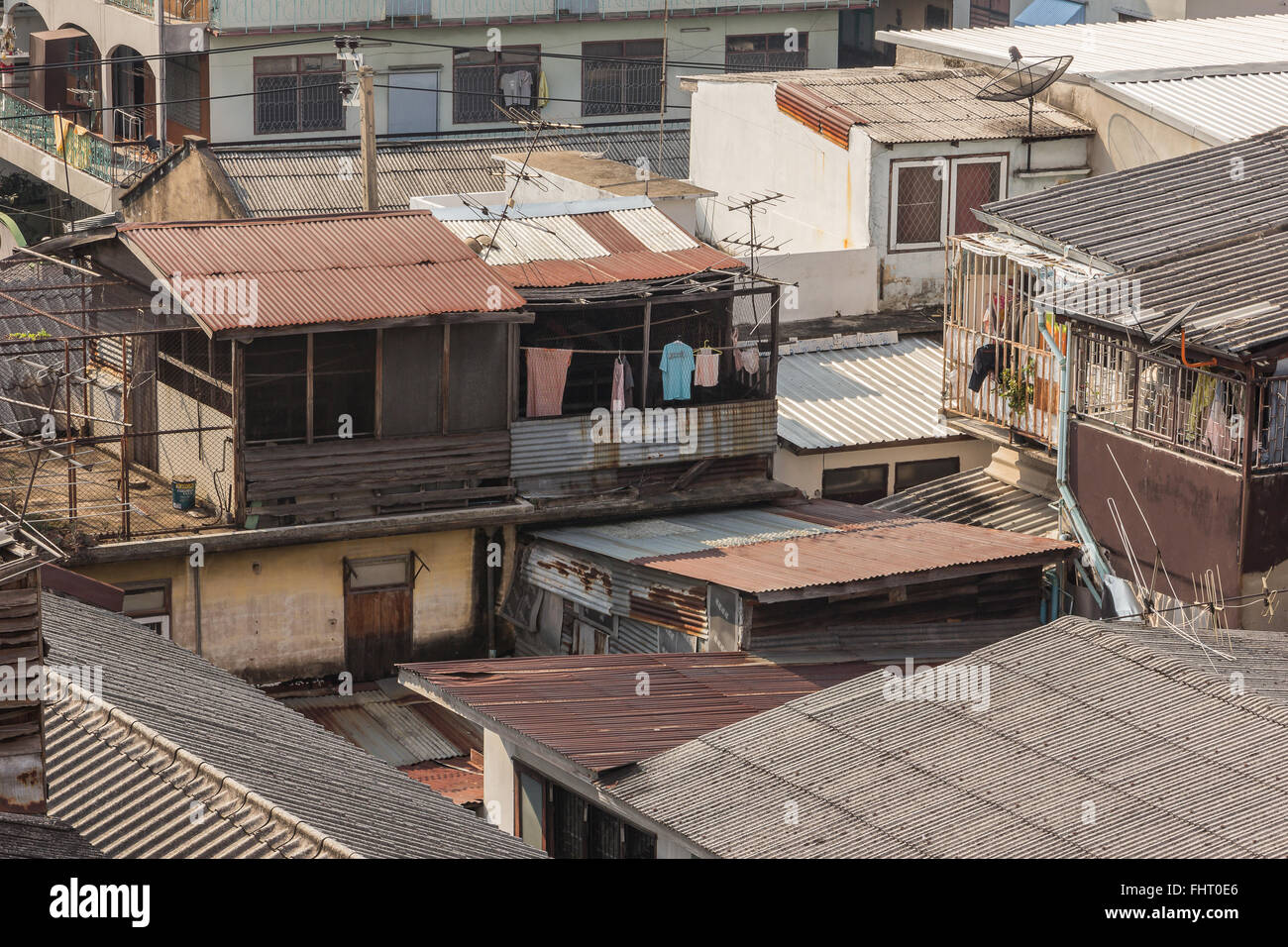 Die schöne Aussicht auf Stadt sind Dichte von Aufenthalts- und Gebäude Stockfoto