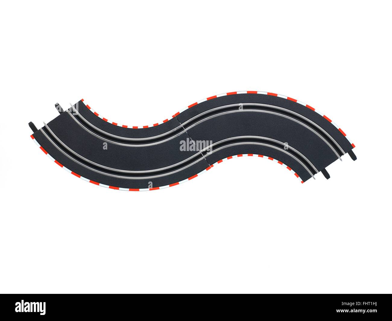 Ein Bild von Spielzeug Slot Car racing Stockfoto
