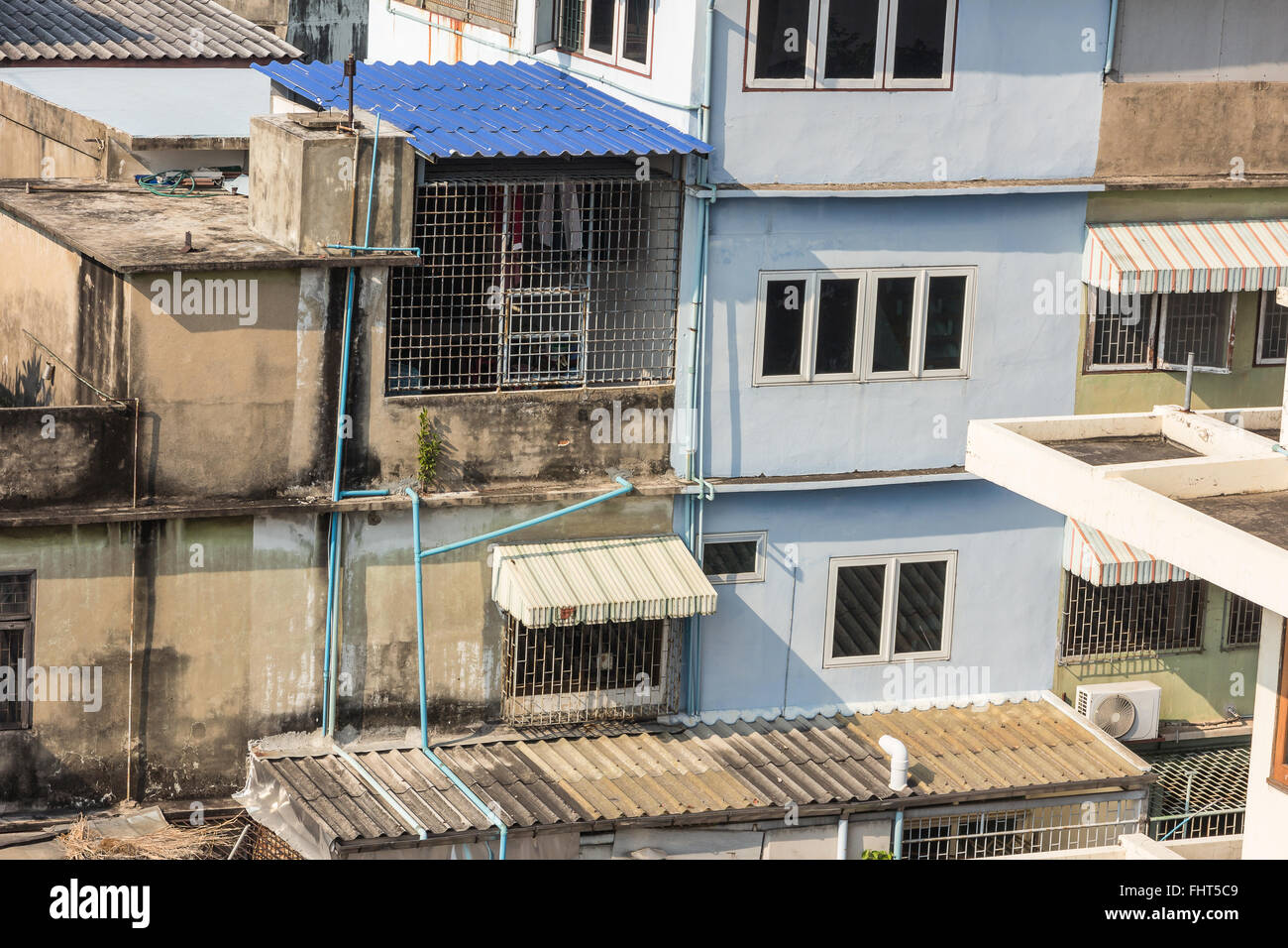 Die schöne Aussicht auf Stadt sind Dichte von Aufenthalts- und Gebäude Stockfoto