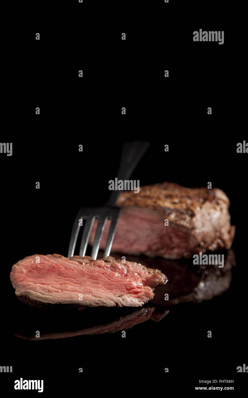 Beef Steak Medium rare Stockfoto