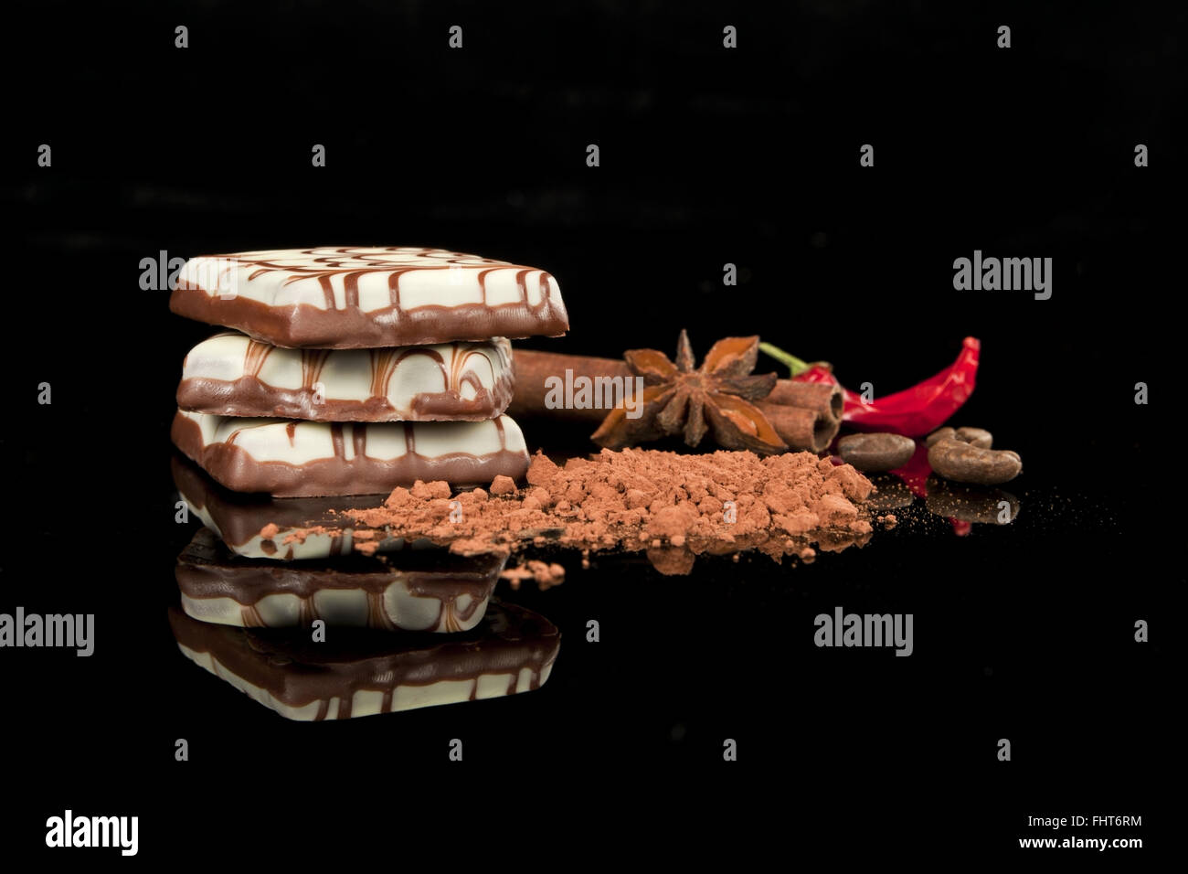 Leckere Schokoriegel. Stockfoto