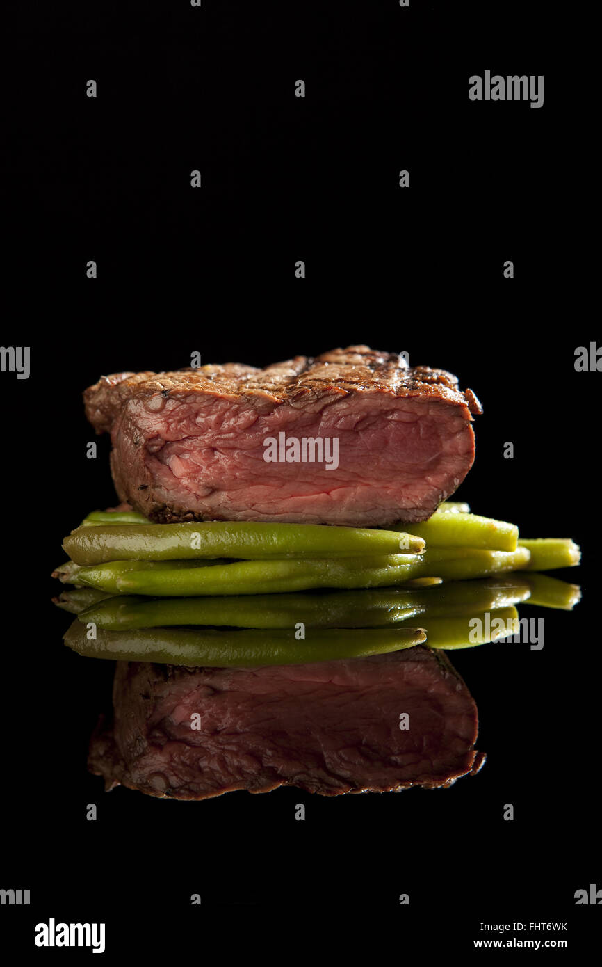 Beef Steak Medium rare Stockfoto