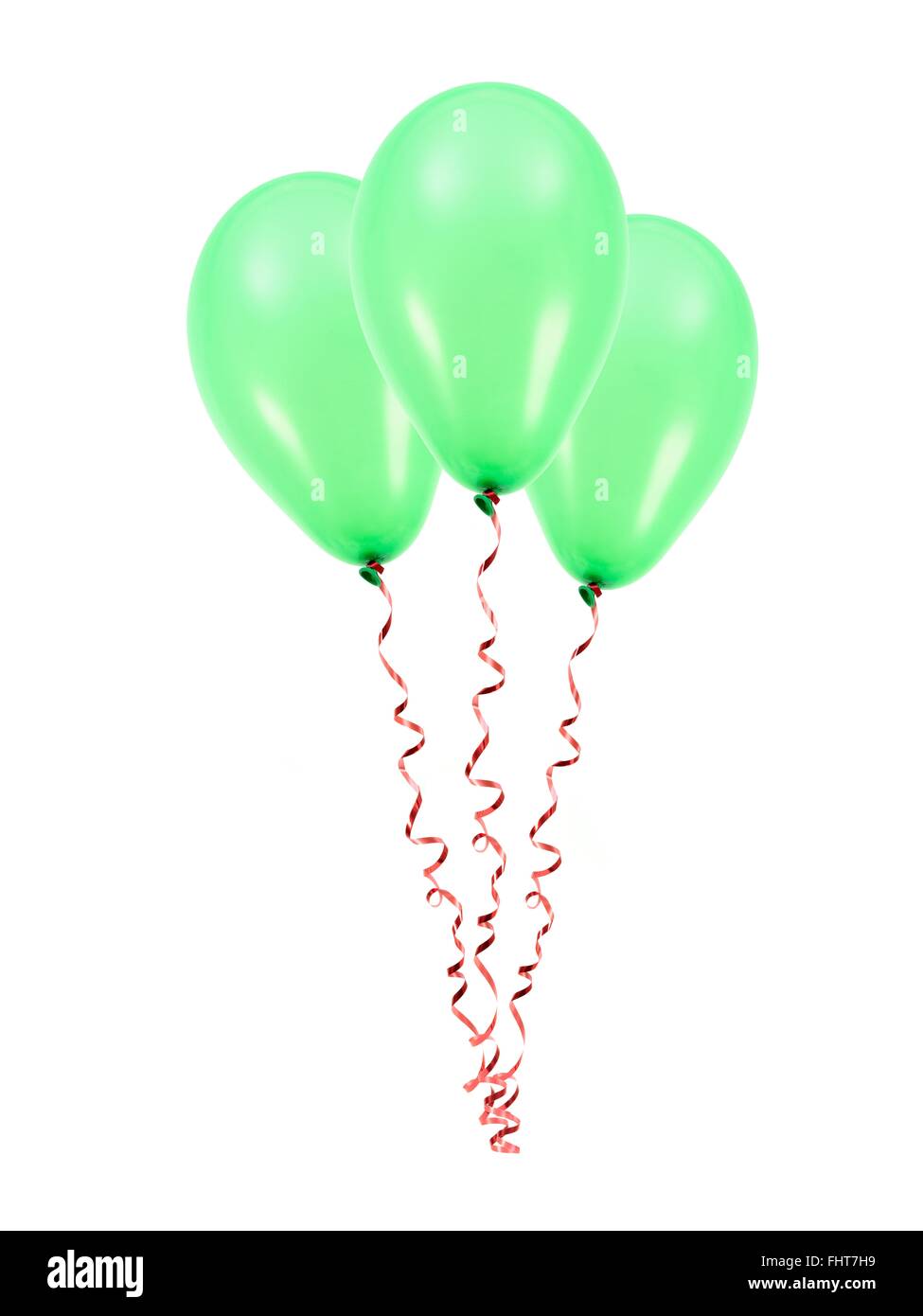 Ballons vor einem weißen Hintergrund isoliert Stockfoto