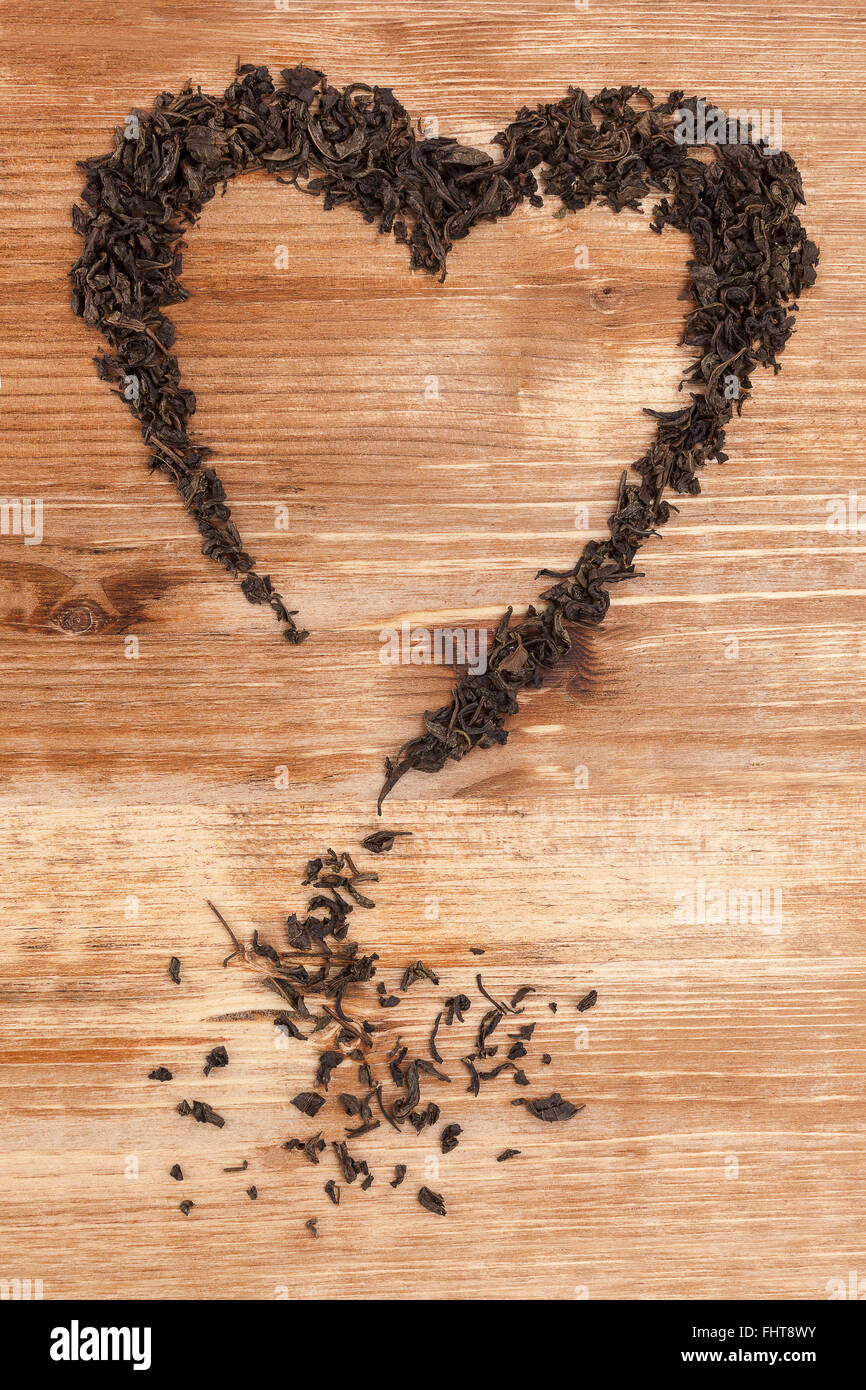 Liebe zum Tee-Konzept. Stockfoto