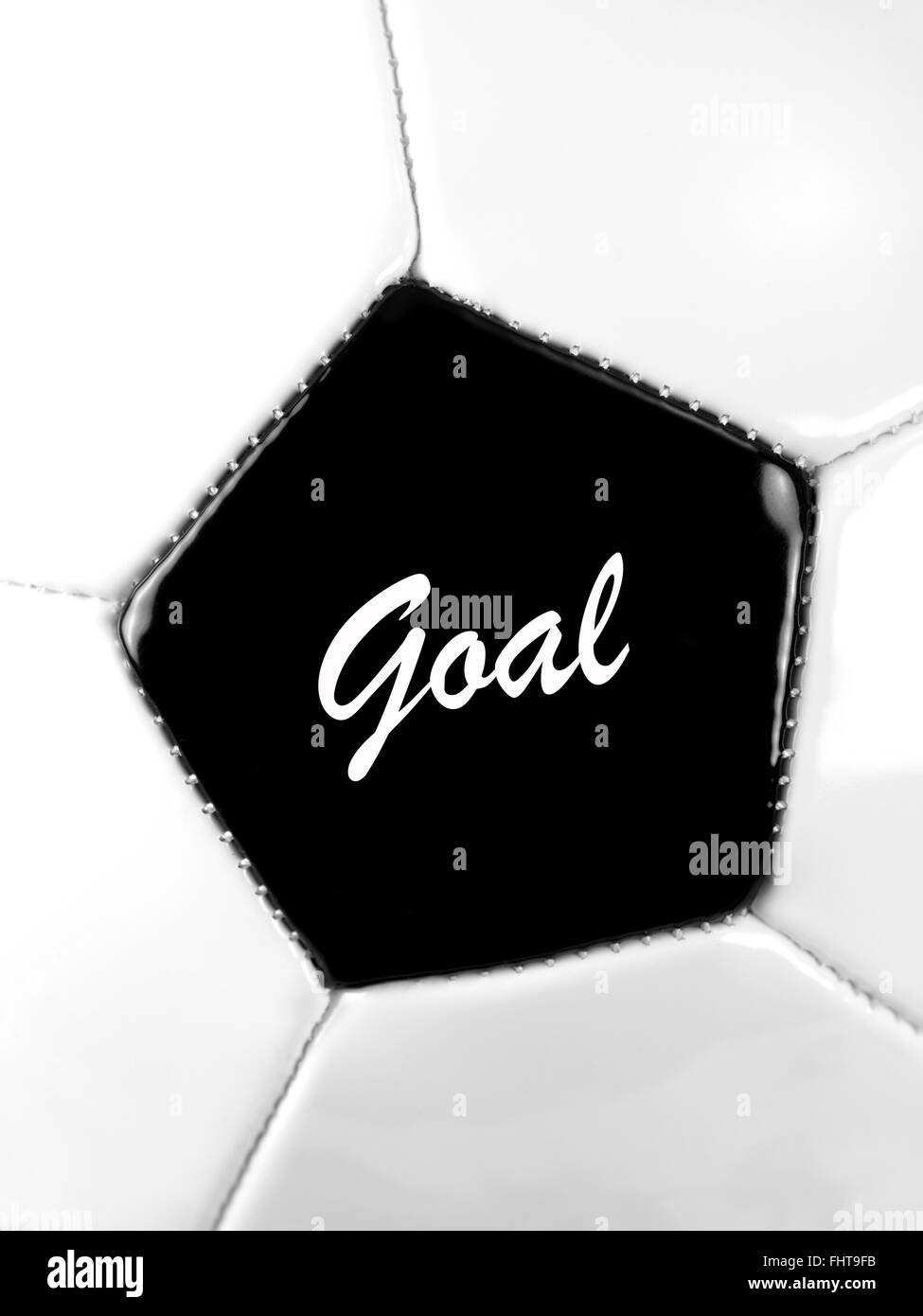 Eine enge Bild eines Fußballs Stockfoto