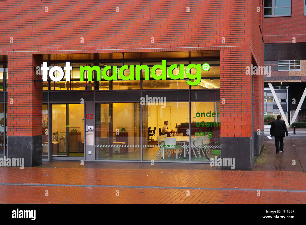 Agentur für Arbeit: Maandag tot Stockfoto