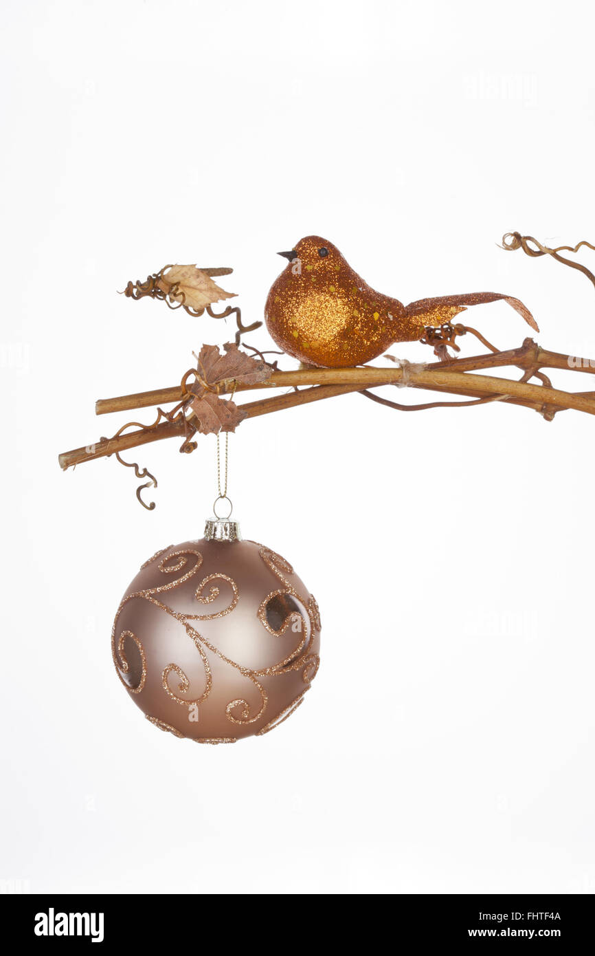 Weihnachten-Stilleben, minimalistischen asiatischen Stil. Stockfoto