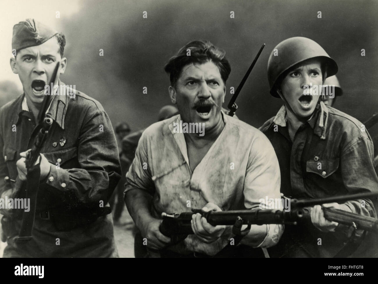 Eine Szene in dem Film Hölle ist für Helden, USA 1962 Stockfoto