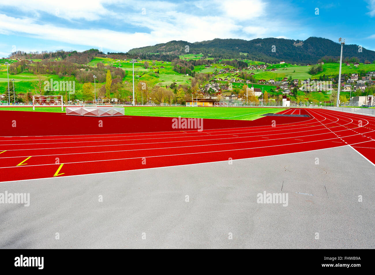 Laufstrecken Stockfoto