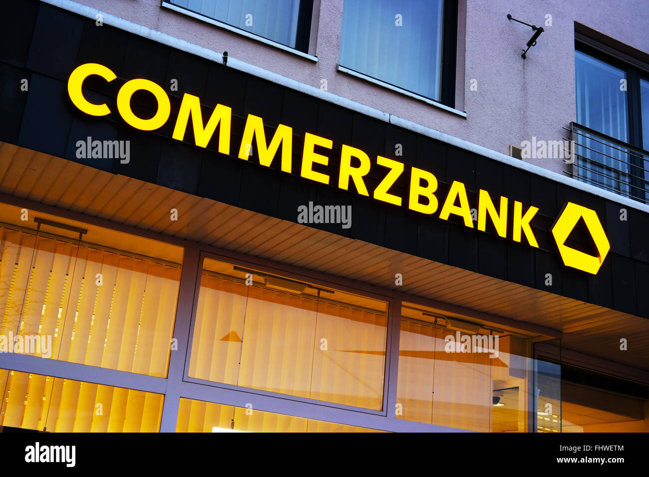 Commerzbank-logo Stockfoto