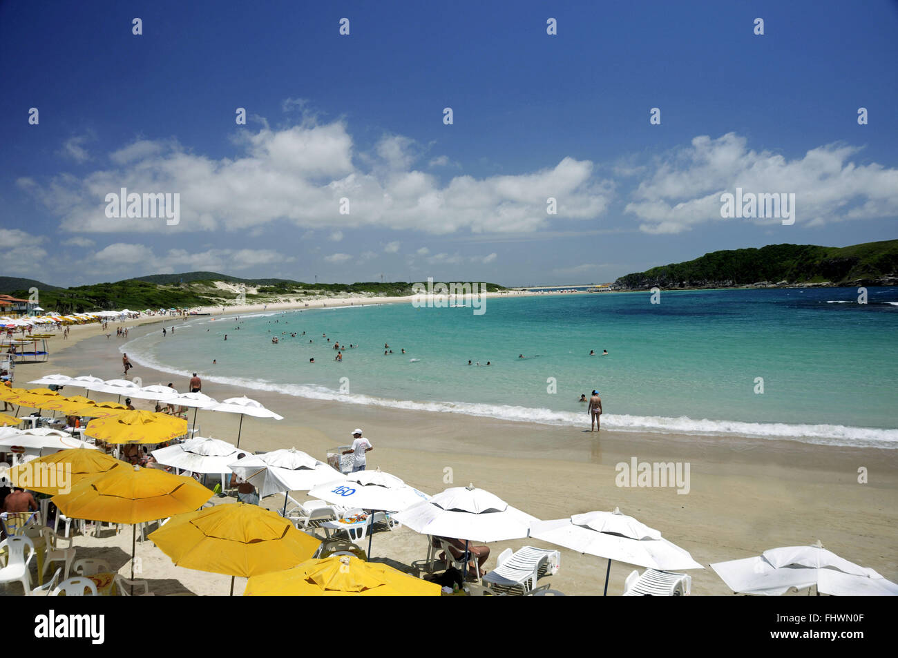 Praia Das Conchas in Pero Nachbarschaft von Cabo Frio - Seen-Region Stockfoto