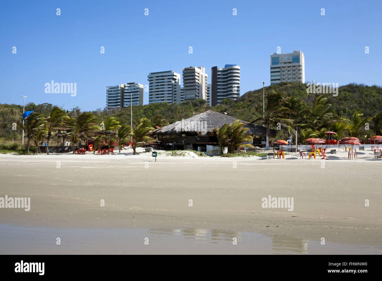 Praia de Sao Marcos Stadt von Sao Luis Stockfoto