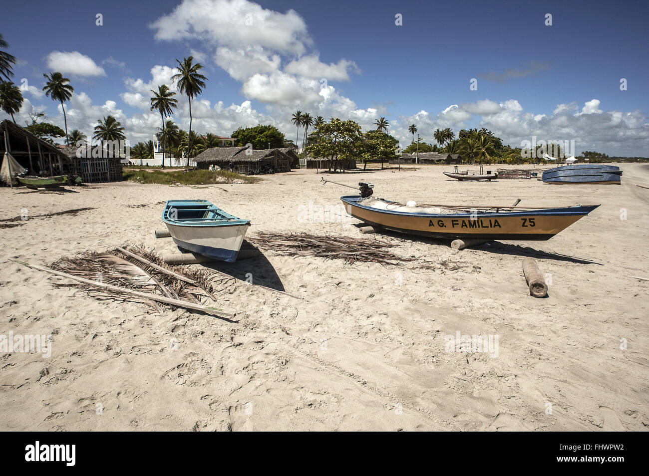 Angelboote/Fischerboote am Strand Stockfoto Angelboote/Fischerboote am Strand Stockfoto