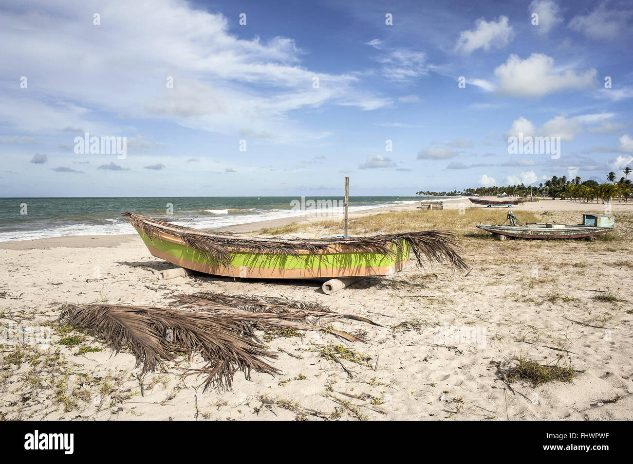 Fischerboot am Strand Stockfoto Fischerboot am Strand Stockfoto