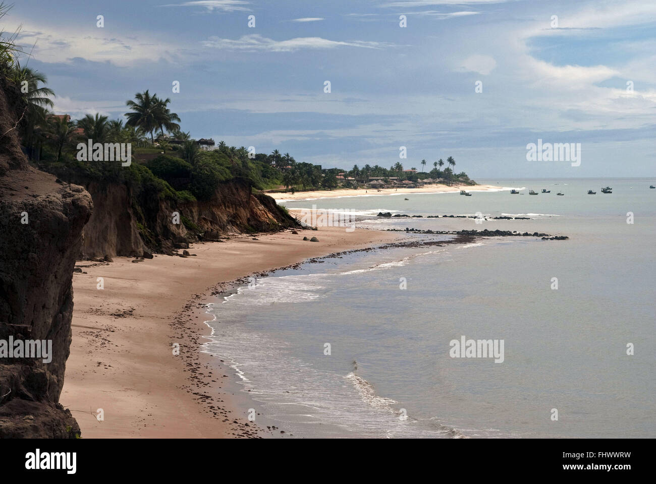 Der Strand - Stadt Bezirk von Conde - Südküste von Paraiba Jacumã Stockfoto