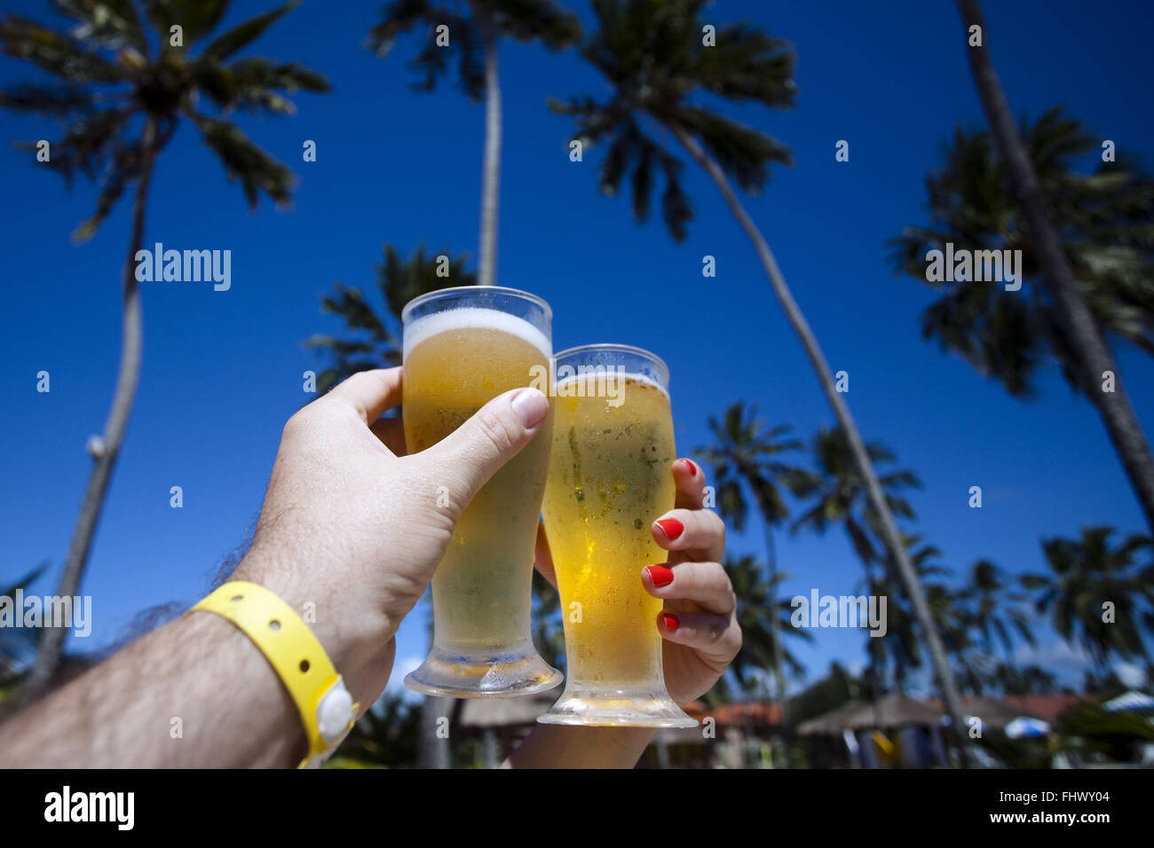 Biergläser Stockfoto Biergläser Stockfoto