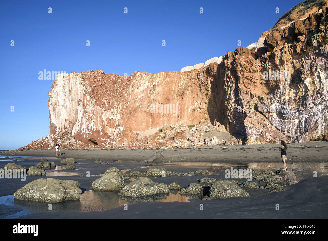 Cliff in Runde Beach Stockfoto Cliff in Runde Beach Stockfoto