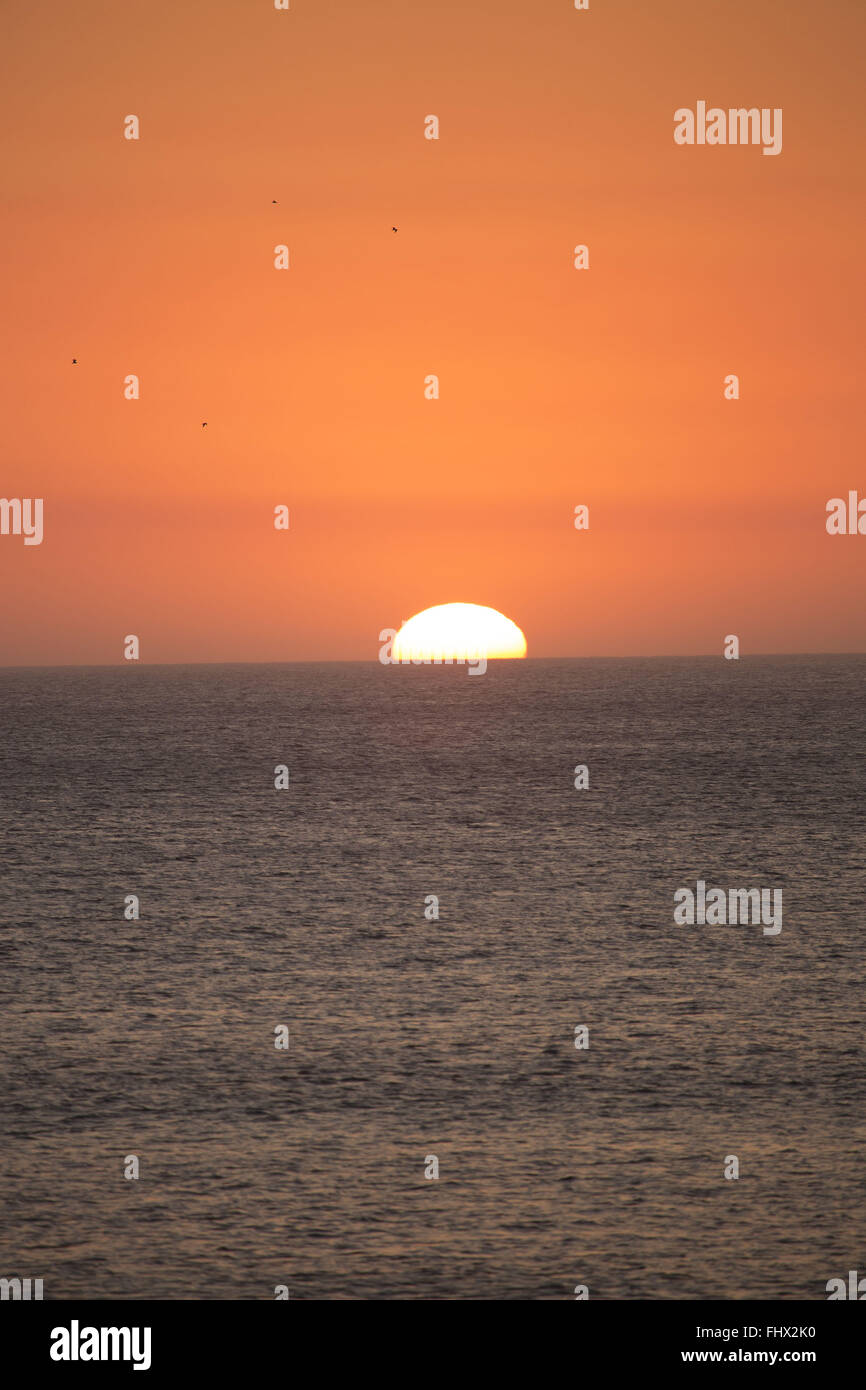 Sonnenuntergang am Praia Grande Stockfoto Sonnenuntergang am Praia Grande Stockfoto