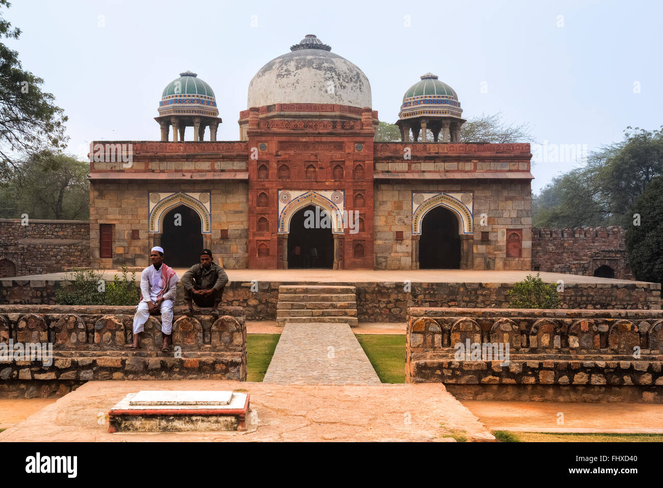 Isa Khan Moschee, Delhi, Indien, Asien Stockfoto