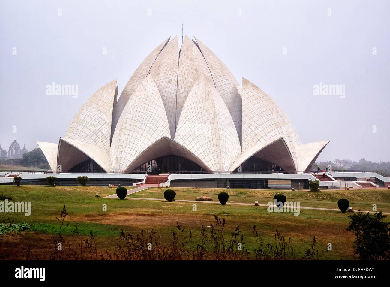 Lotus-Tempel, Delhi, Indien, Asien Stockfoto