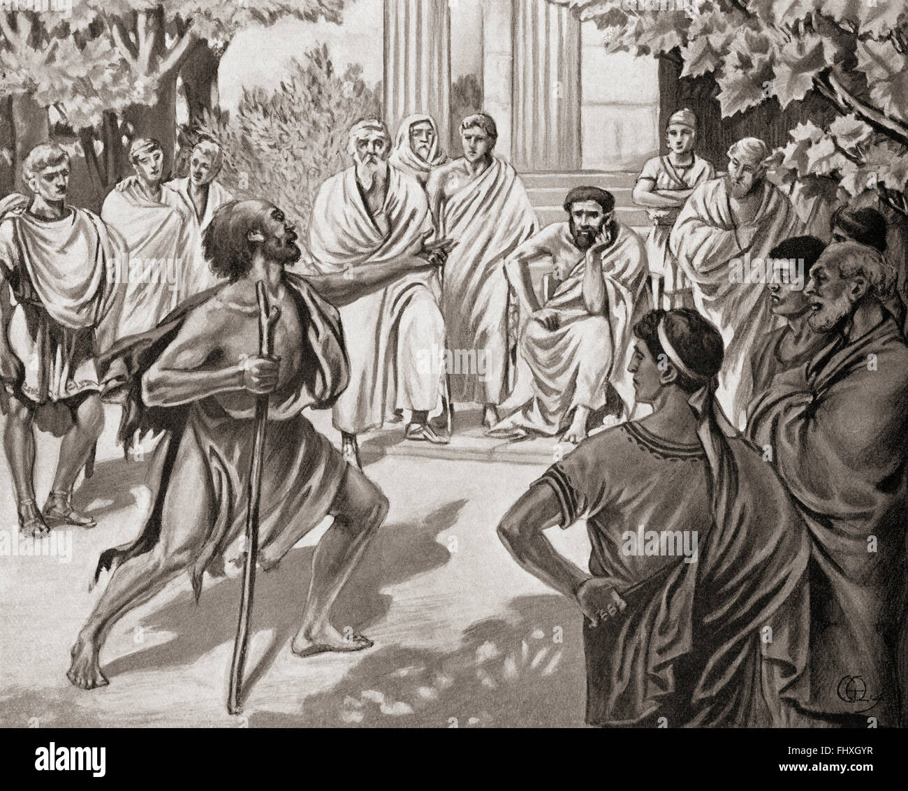 Diogenes Greek Philosopher Stockfotos & Diogenes Greek Philosopher