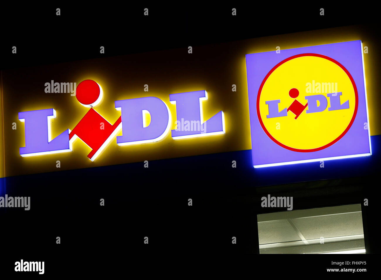 Markennamen "Lidl", Berlin Stockfotografie Alamy