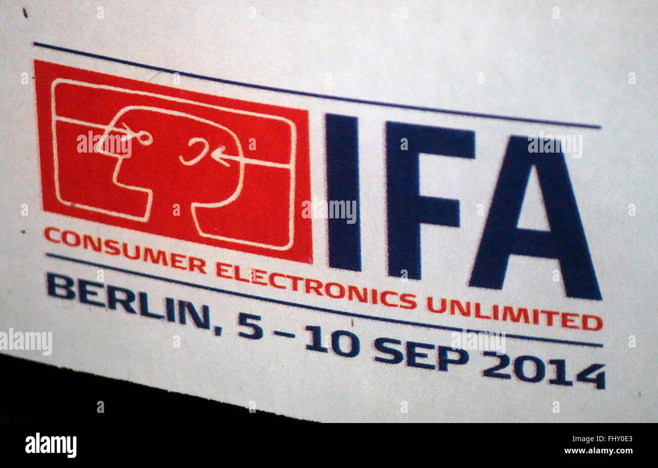 Markennamen: "IFA Internationale Funkausstellung", Berlin. Stockfoto